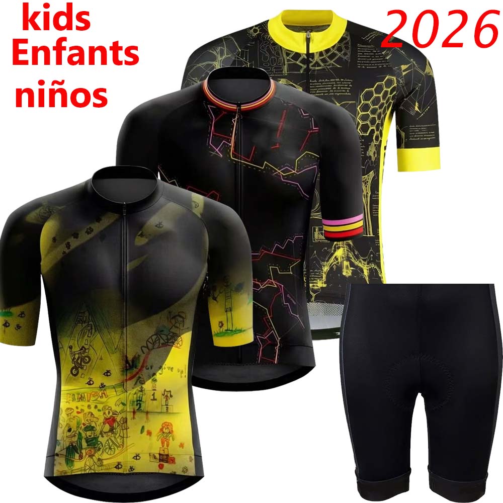 Mountain Biking Uniform - Set Maglia Ciclismo Bambini Tour Francia