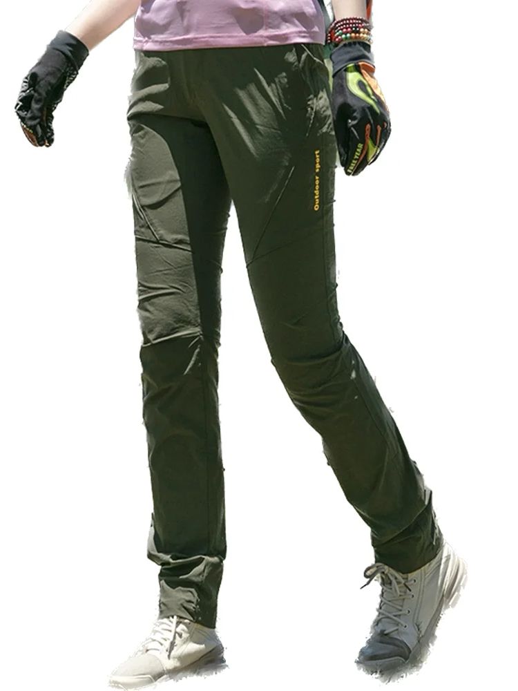 Mountain Biking Pants Women - Pantaloni da trekking impermeabili da donna,