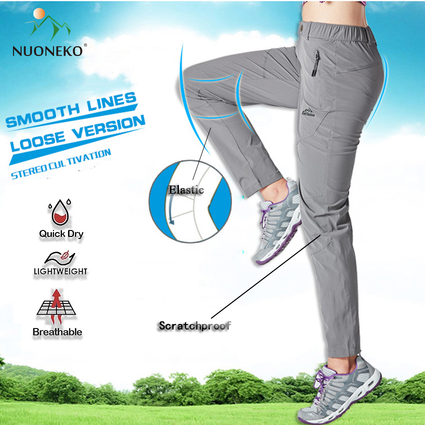 Mountain Biking Pants Women - Pantaloni da trekking da donna elastici