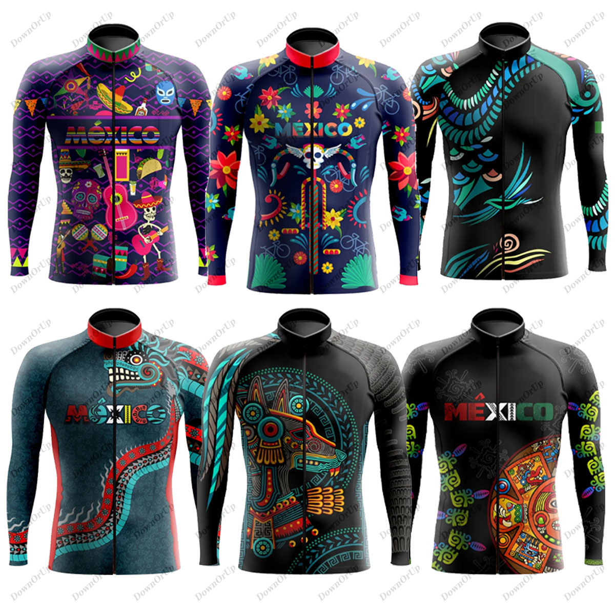 Mountain Biking New Mexico - Maglia da ciclismo a maniche lunghe