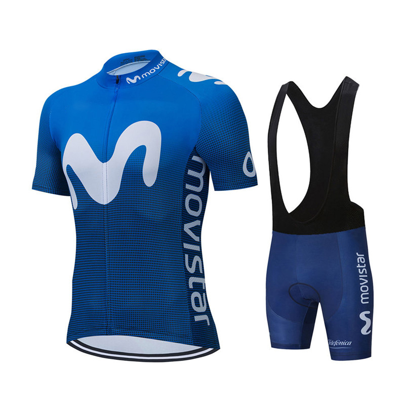 Mountain Biking Uniform - Maglia da ciclismo della squadra Movistar