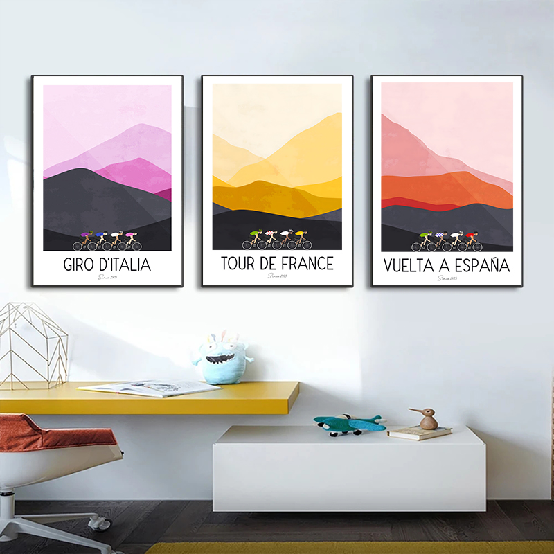 Picture Of Mountain Biking - Poster su tela con ciclista in