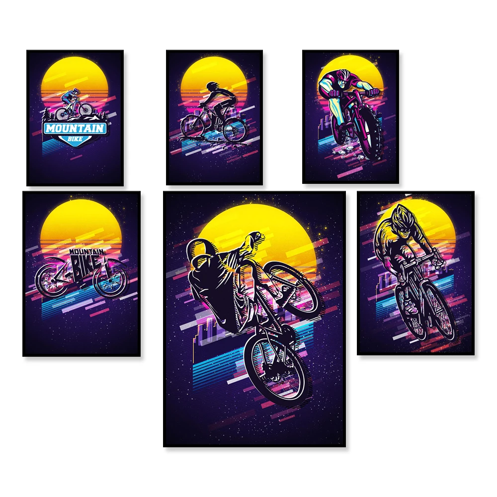 Poster retrò per mountain bike - Mountain Biking York recensione e prezzo