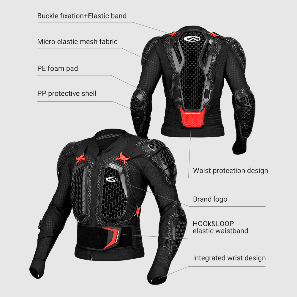 Giacca da Moto per Uomo, Gilet - Mountain Biking Body Armour recensione e prezzo