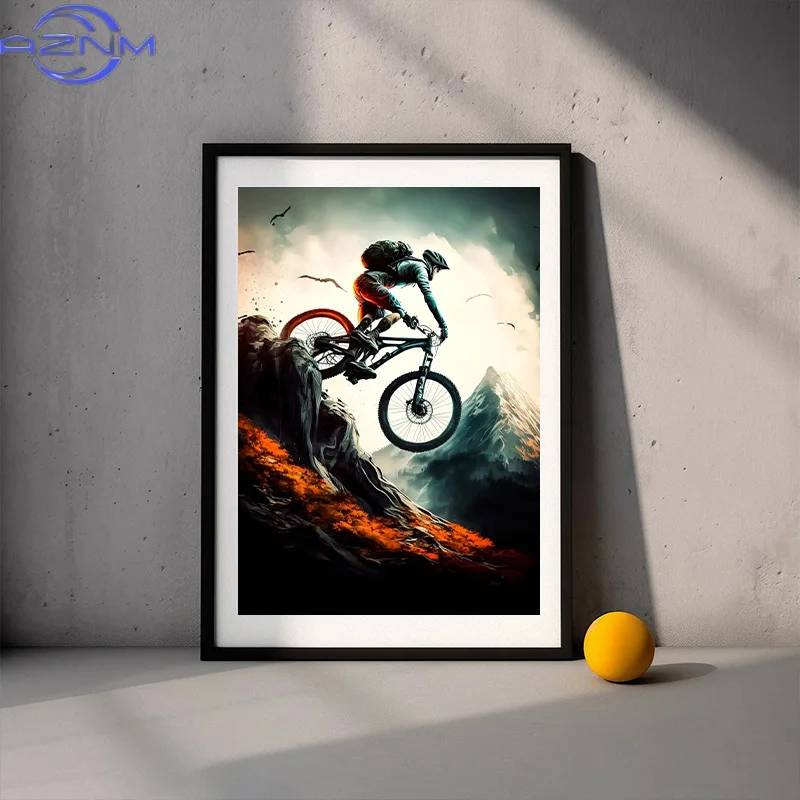 AZNM Poster e Stampe Moderne d - Picture Of Mountain Biking recensione e prezzo