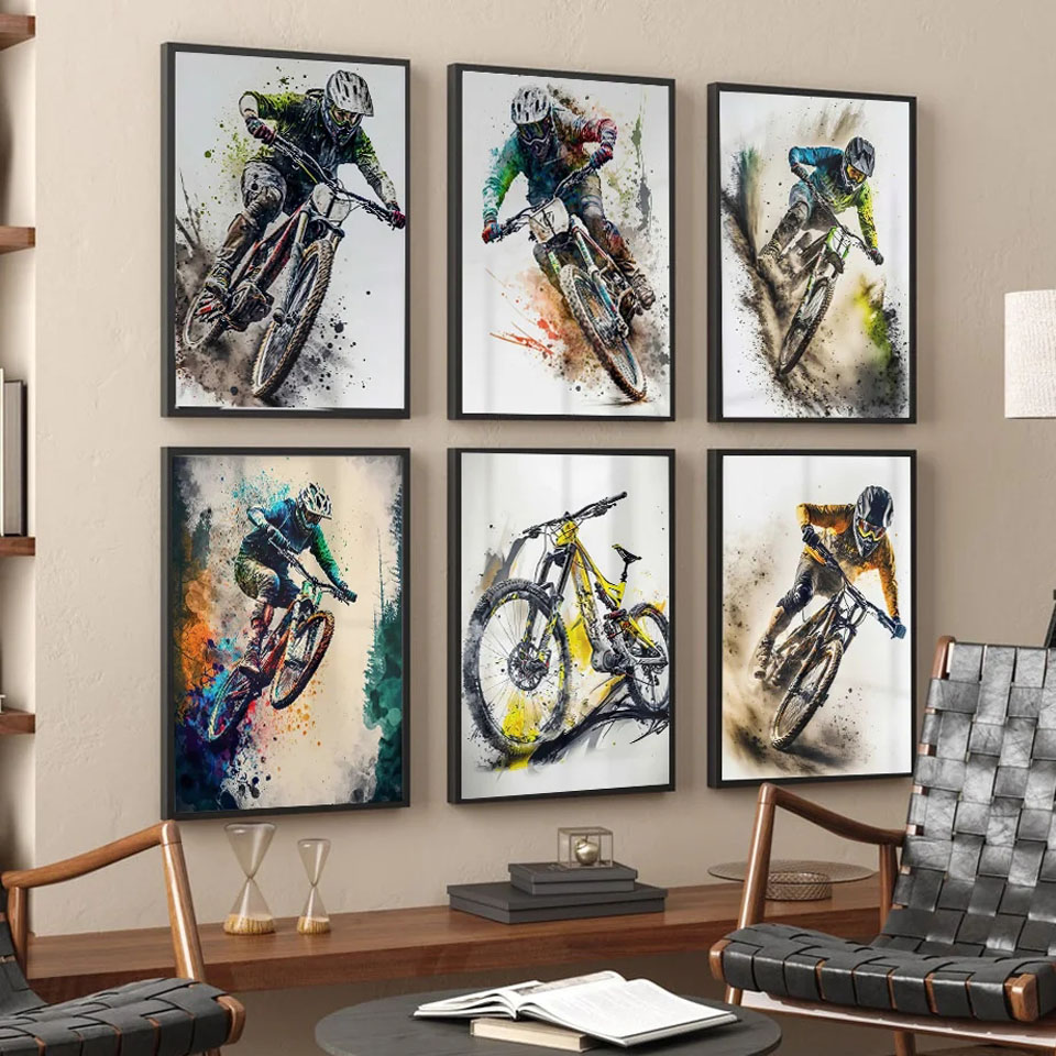 Mountain Bike Sport Wall Art P - Picture Of Mountain Biking recensione e prezzo