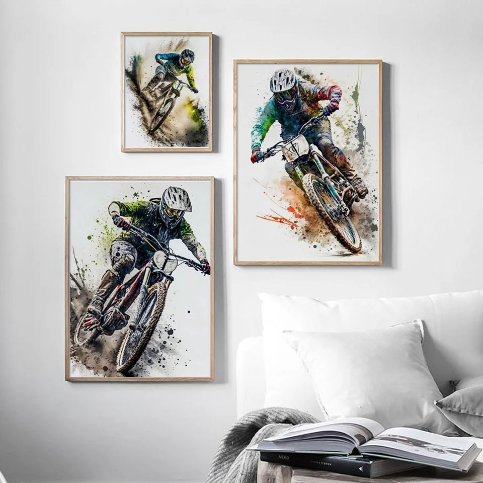 Mountain Bike Sport Wall Art P - Picture Of Mountain Biking recensione e prezzo